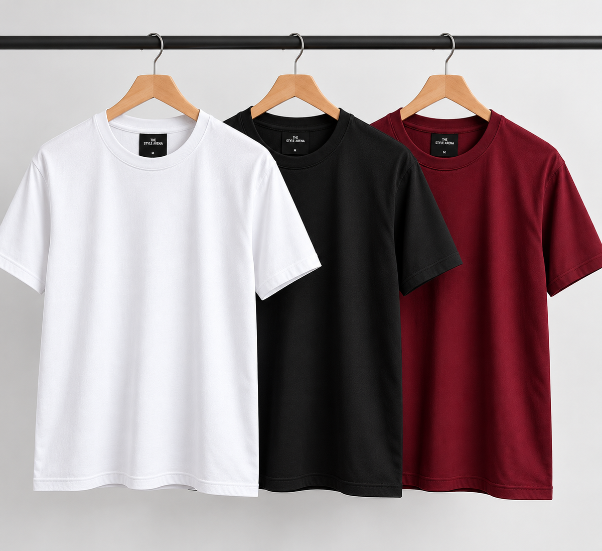Platinum 180 Super Delicate Cotton Round Neck Tee combo pack