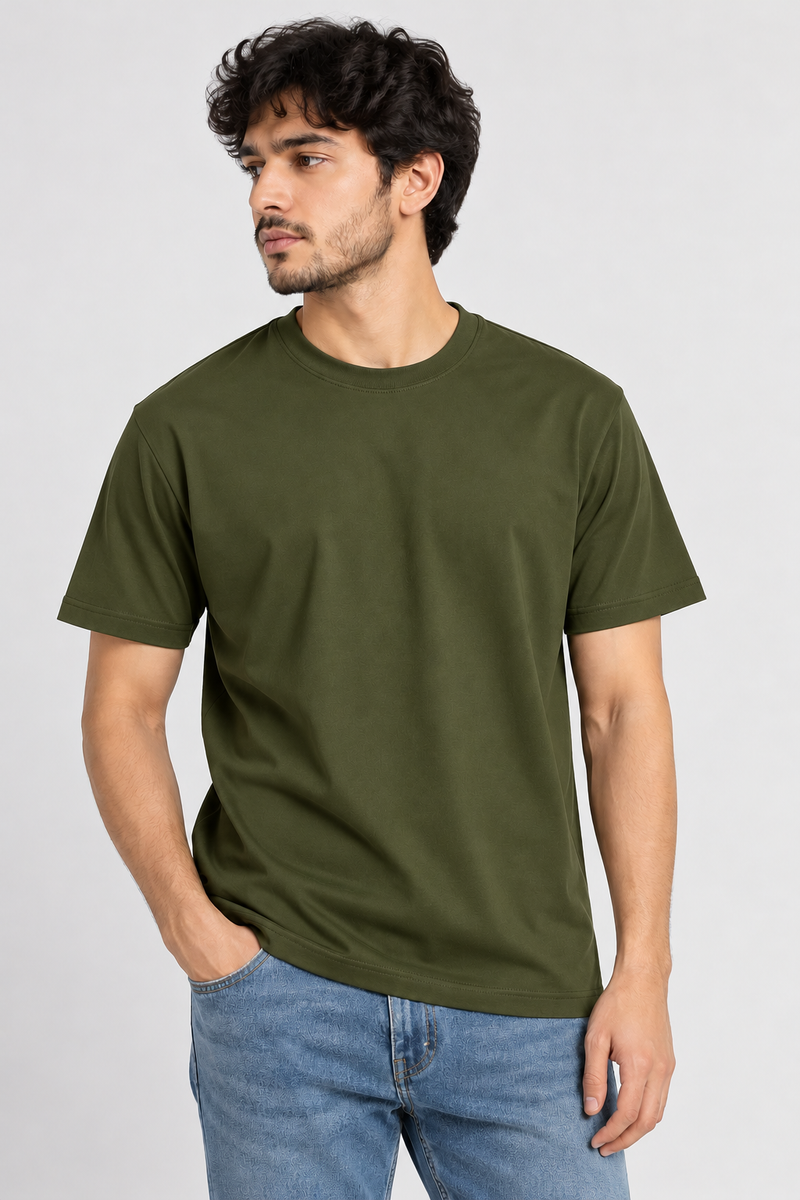Olive green model