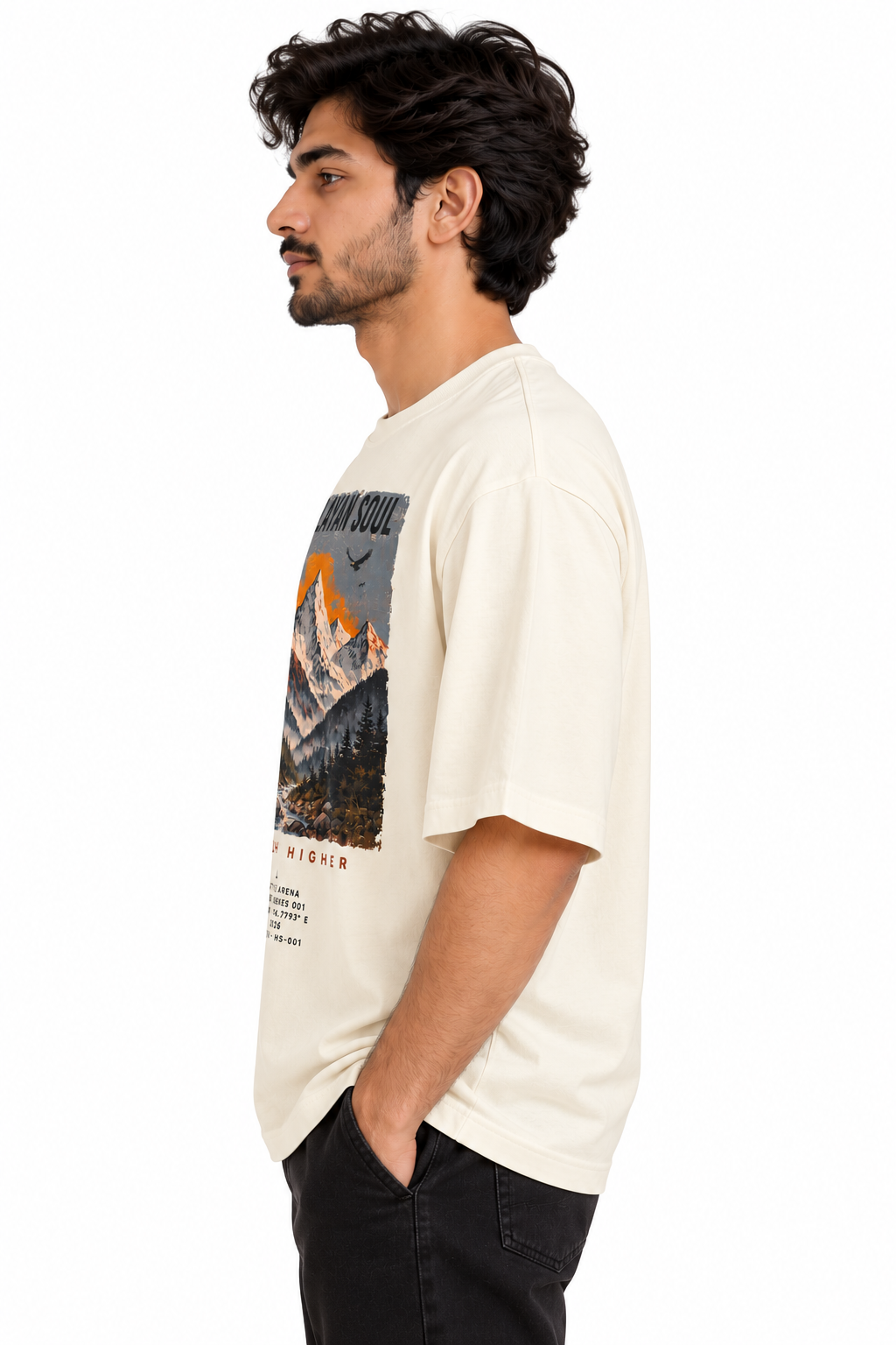 Himaliyan Soul Heavy duty oversized Cotton T-Shirt