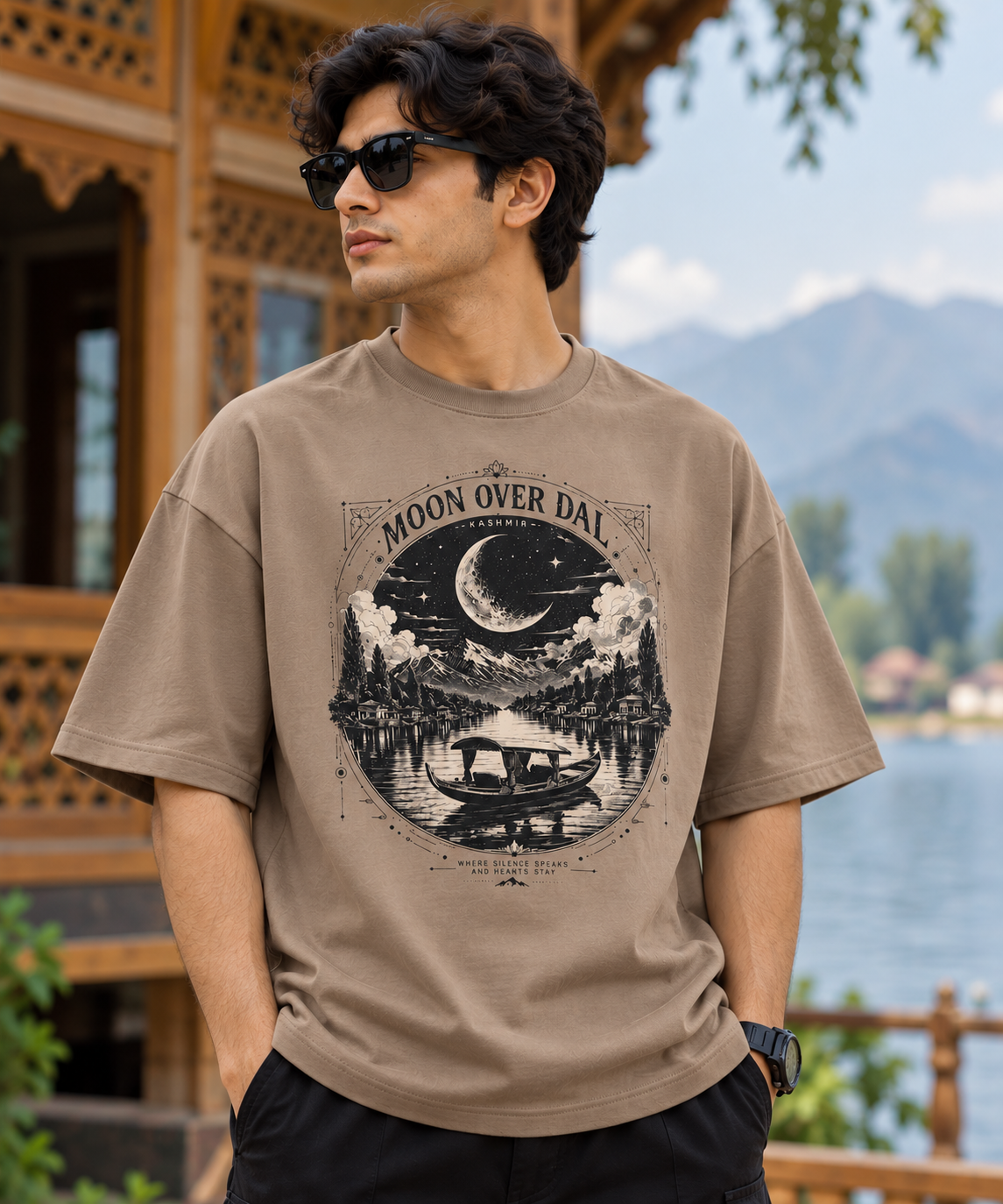 Moon Over Dal – 220 GSM Oversized T-Shirt

Wear Your Story. Carry the Soul of Kashmir.