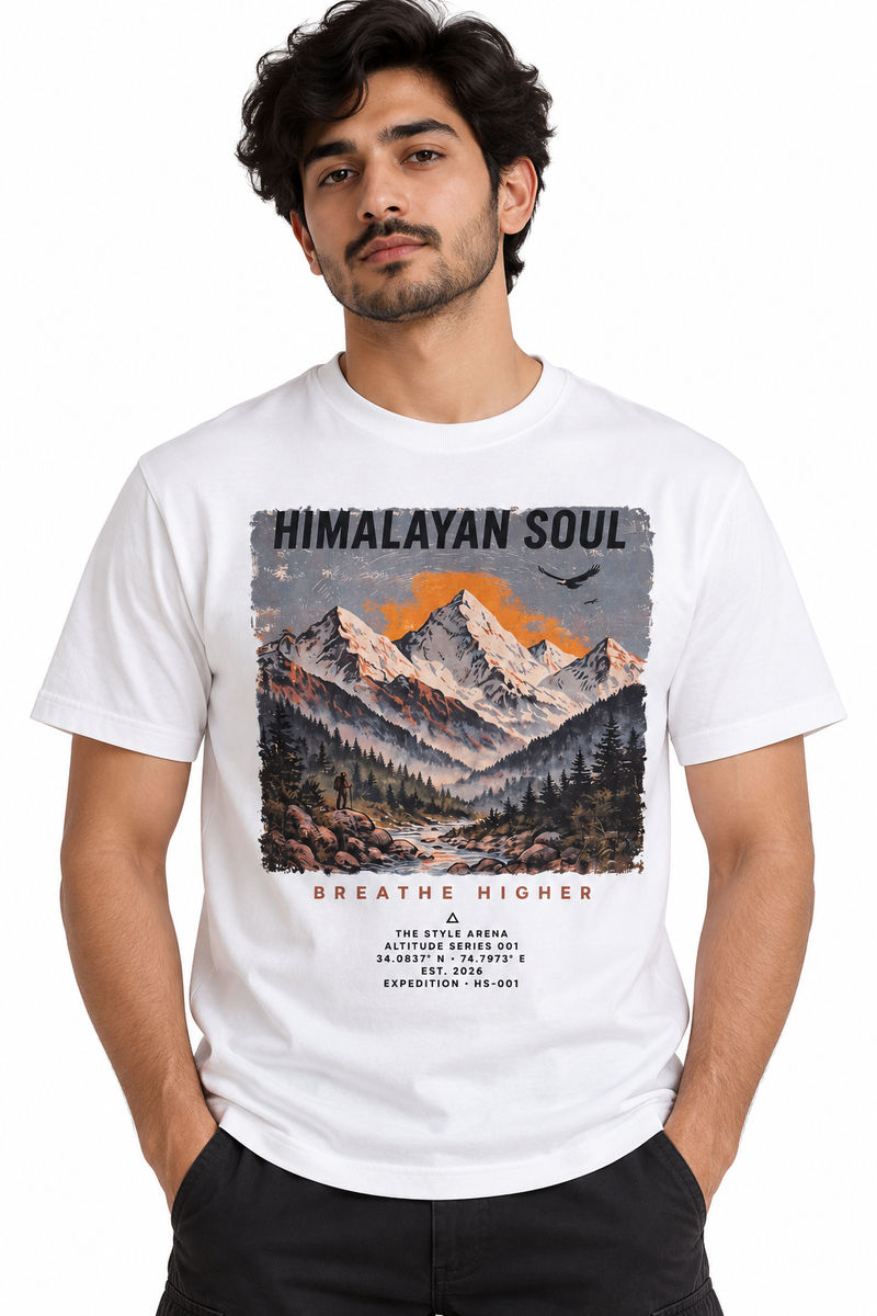 The Style Arena Platinum Premium Cotton T-Shirt